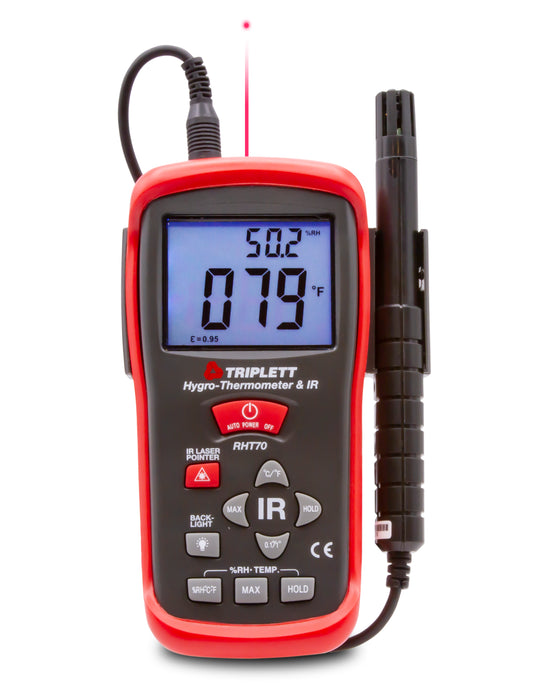 Hygro-Thermometer + Infrared Thermometer - (RHT70)