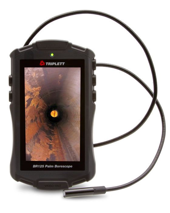 Waterproof (IP67) Palm Borescope Inspection Camera :2x Digital Zoom 2½' Cable - (BR125)