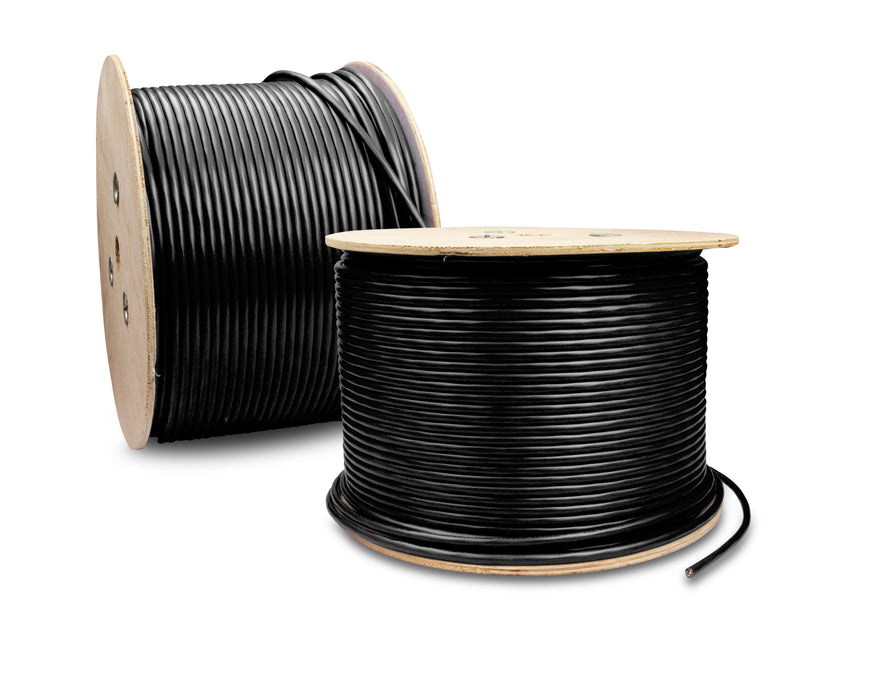 Triplett CAT6A FTP Shielded 23AWG Cable 1000' Black (CAT6AS-1000BK)