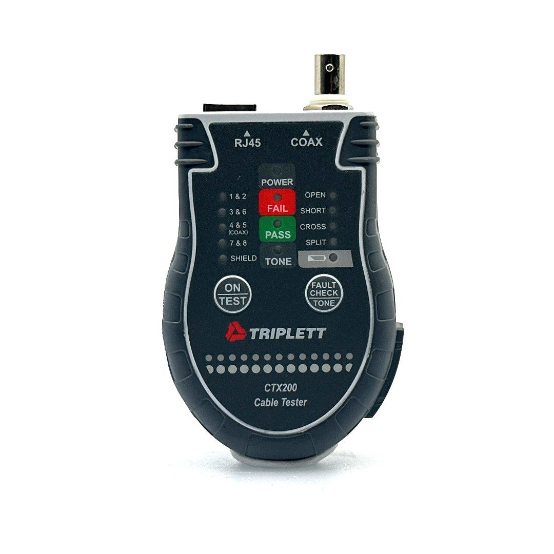 Pocket Cat RJ45 and Coax Tester: Traces Wire Types and Performs