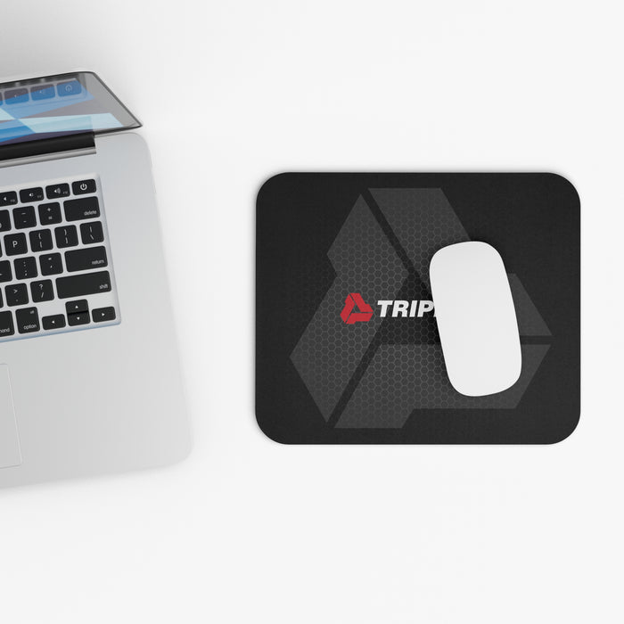 Triplett Logo Mouse Pad — Black Rectangular Desk Mat for Test Equipment & Tools Fans