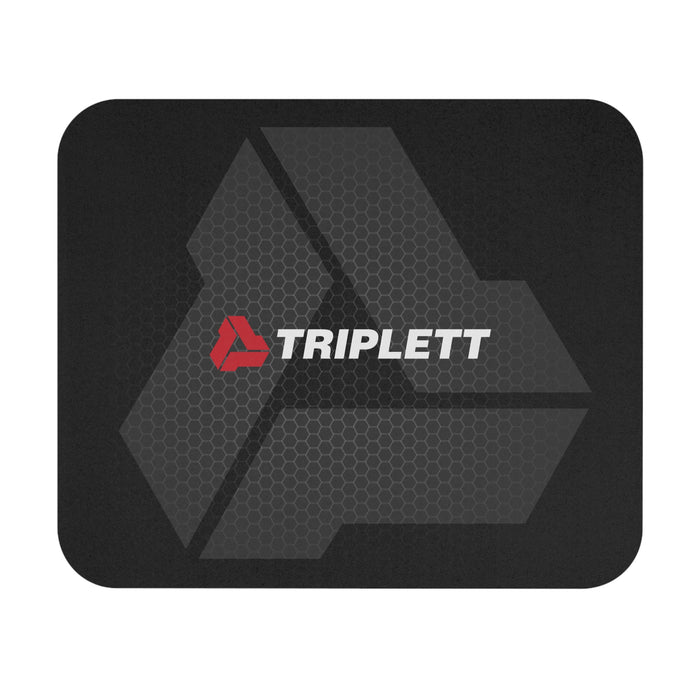 Triplett Logo Mouse Pad — Black Rectangular Desk Mat for Test Equipment & Tools Fans