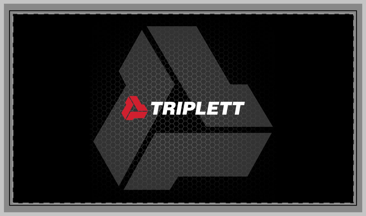 Triplett Branded Stitched-Edge Desk Mat