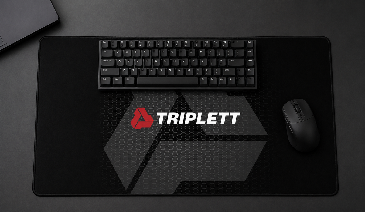 Triplett Branded Stitched-Edge Desk Mat