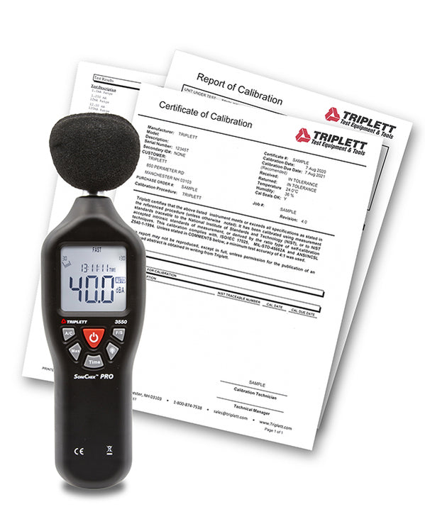 SoniChek Sound Level Meter | Noise Level Meter | 3550 Decibel Meter ...