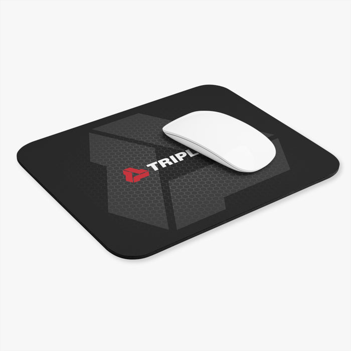 Triplett Logo Mouse Pad — Black Rectangular Desk Mat for Test Equipment & Tools Fans