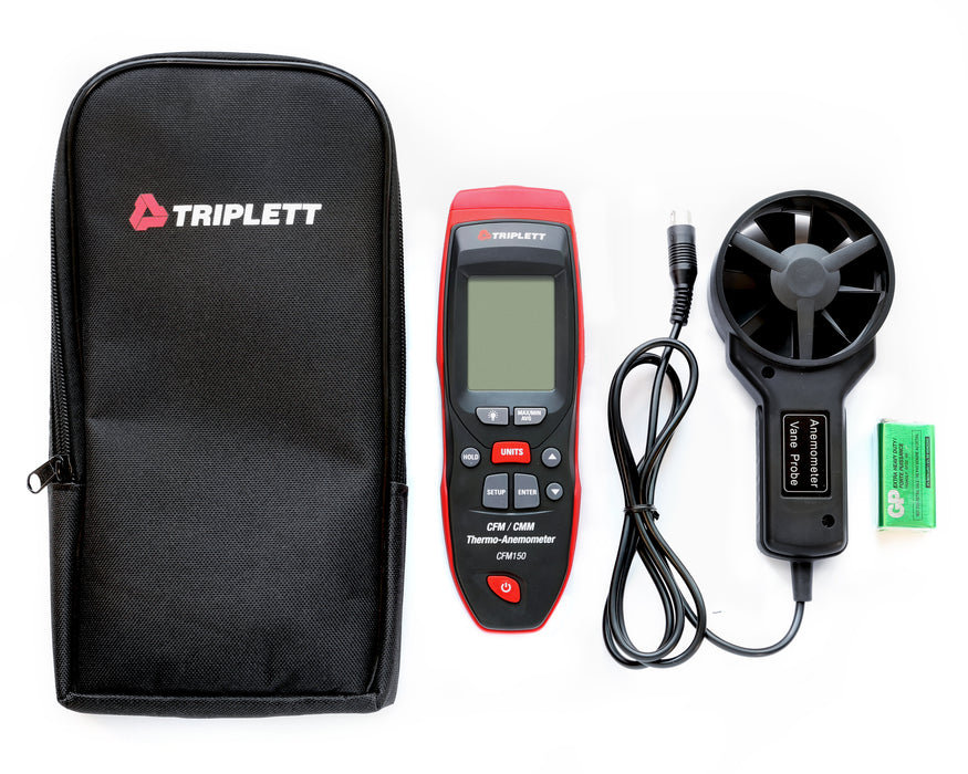 CFM/CMM Thermo-Anemometer + RH (CFM150)
