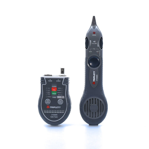 RJ45 and Coax Tester and Inductive Probe: Traces Wire Types and Performs TI1568 Tests  - (CTX200PA)