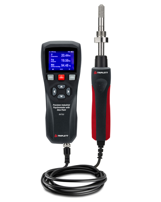 Precision Industrial Psychrometer with Dew Point - (RHT90)