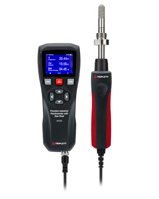 Precision Industrial Psychrometer with Dew Point - (RHT90)