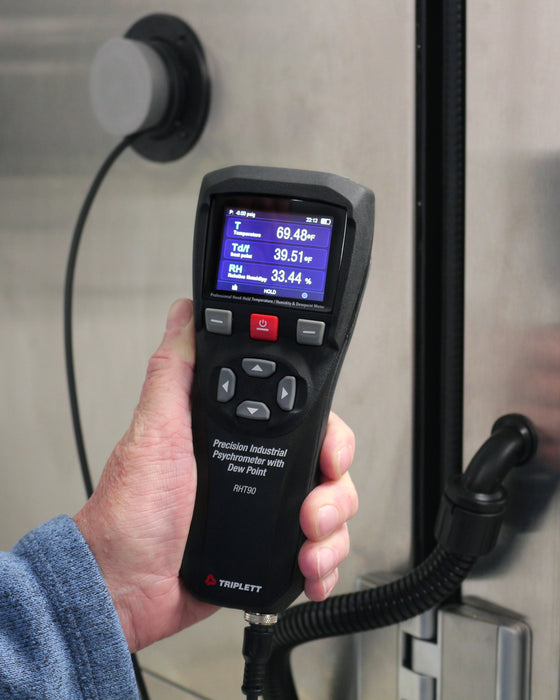 Precision Industrial Psychrometer with Dew Point - (RHT90)