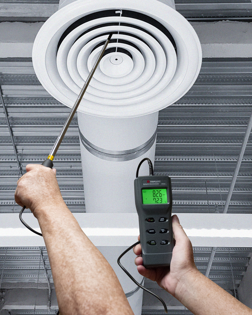 Anemometer Testing Pocket Thermo Anemometer | CFM/CMM Thermo-Anemometer — Triplett Test ...