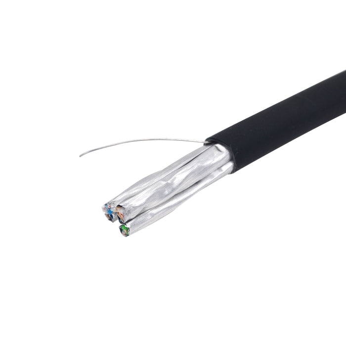 CAT7 SF/FTP Cable, Black,1000ft (CAT7-1000BK)