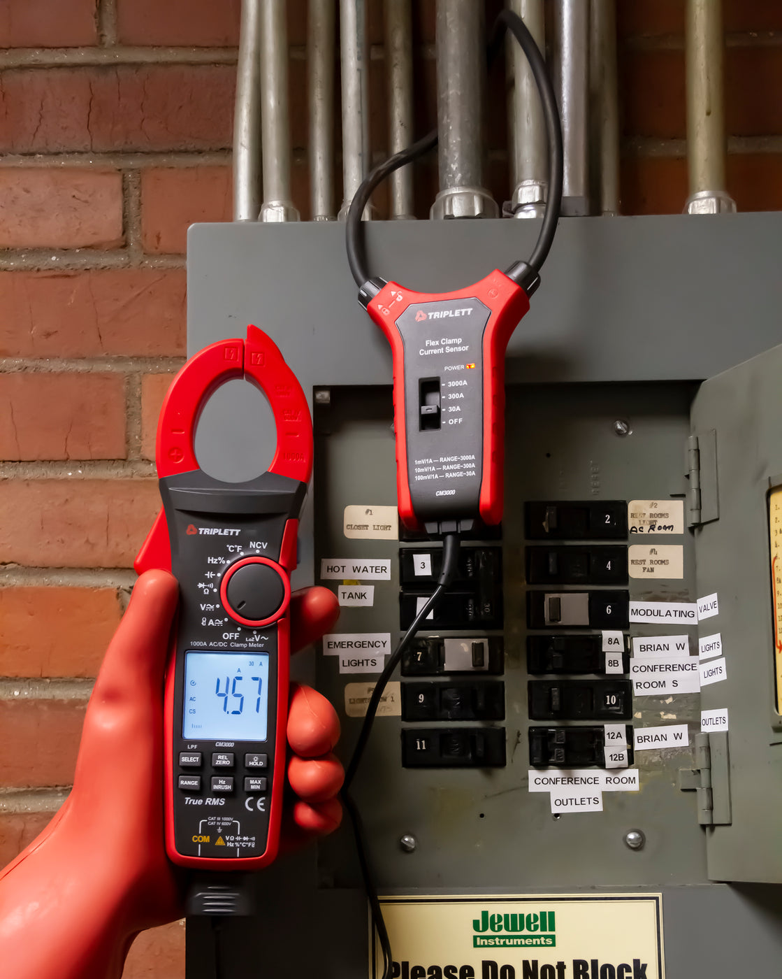 1000A TRMS AC/DC Clamp with 3000A AC Flex Clamp - (CM3000) — Triplett ...