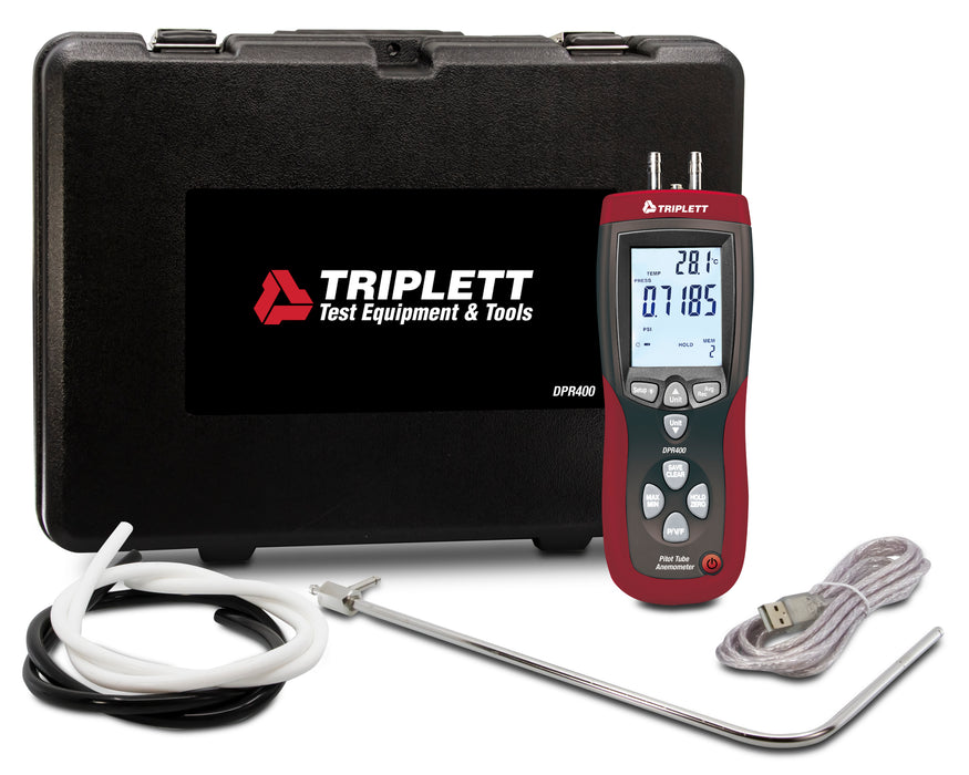 Pinott Meter Testing Differential Pressure, Airflow and Pitot Tube Meter - (DPR400 ...