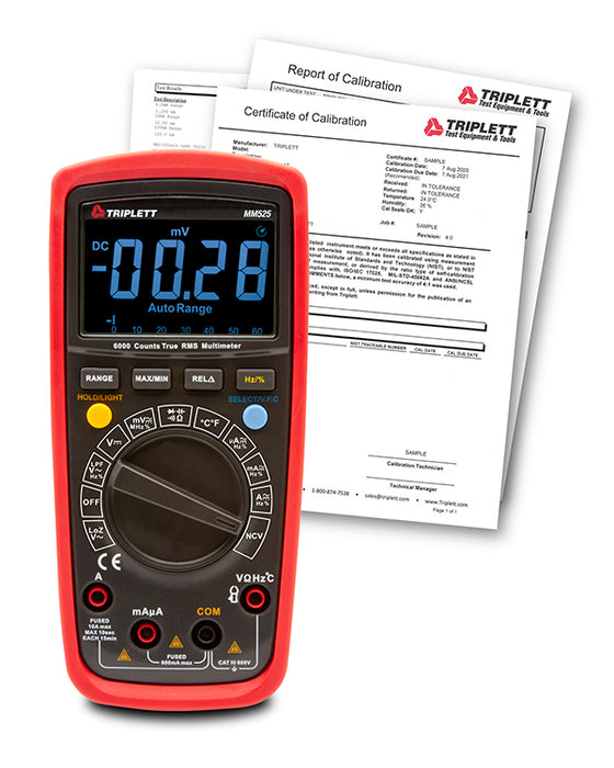 True RMS Multimeter with LPF and LoZ, EBTN display, Bargraph- (MM525)