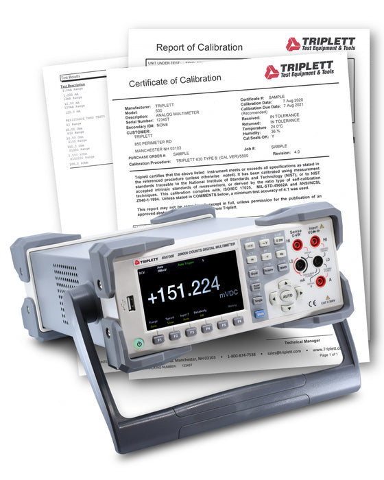 Benchtop Tester Benchtop Digital Multimeter (MM750B) — Triplett Test Equipment & Tools