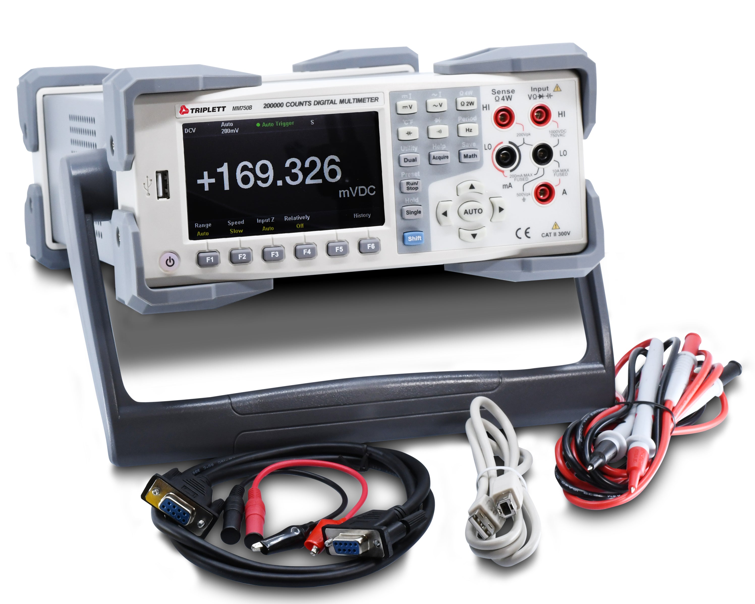 Desktop Multimeter Interface Benchtop Digital Multimeter (MM750B) — Triplett Test Equipment & Tools