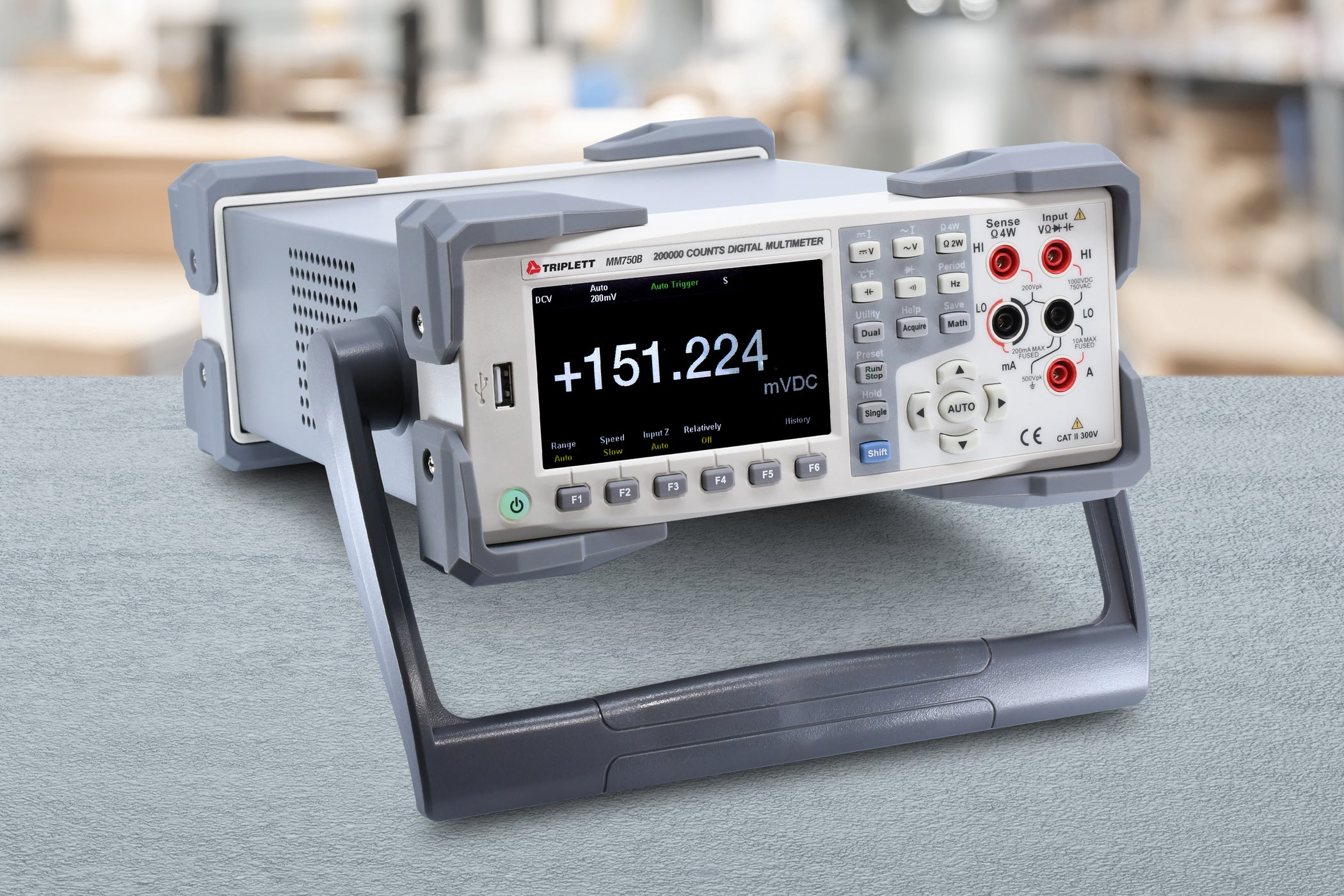Compact Benchtop Multimeter Benchtop Digital Multimeter (MM750B) — Triplett Test Equipment & Tools