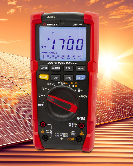 Solar Multireader Solar Pro Digital Multimeter - (MMS1700) — Triplett Test Equipment & Tools