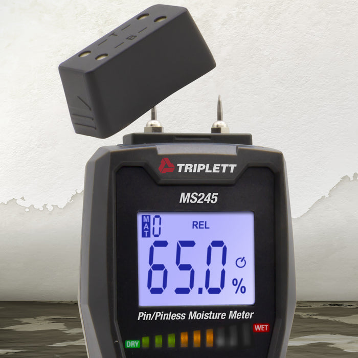 Pin/Pinless Moisture Meter with visual led moisture indicator- (MS245)