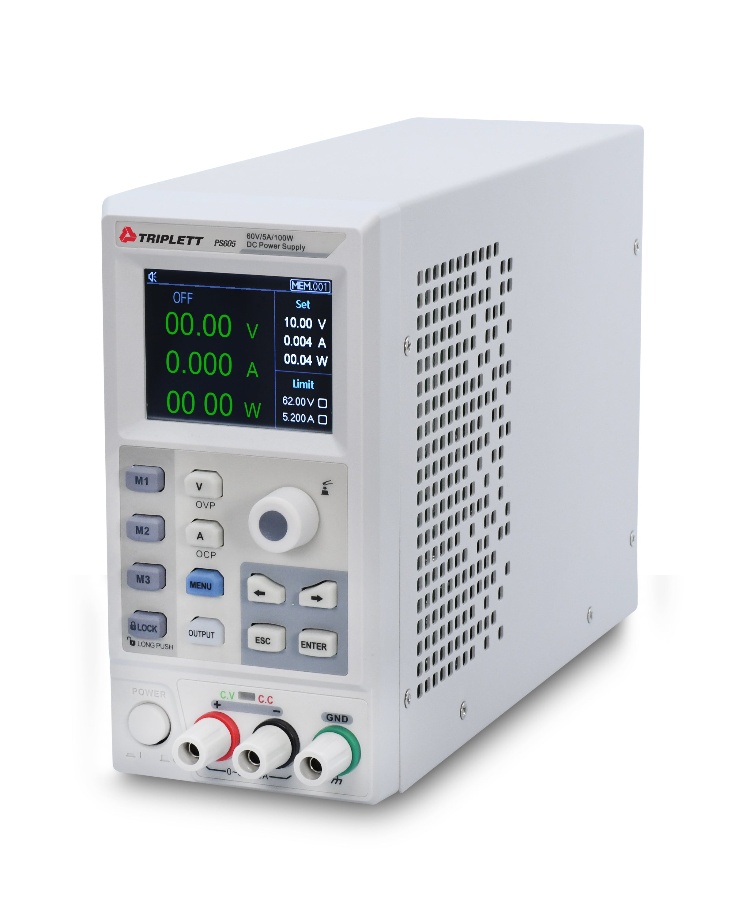 Single Output DC Power Supply 60V/5A/100W - (PS605) — Triplett