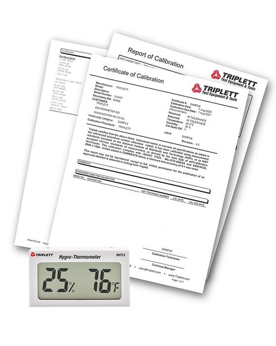Hygro-Thermometer: dual display for Humidity  (10 to 99%RH) and Temperature  (14 to 122°/-10 to 50°C) (RHT12)
