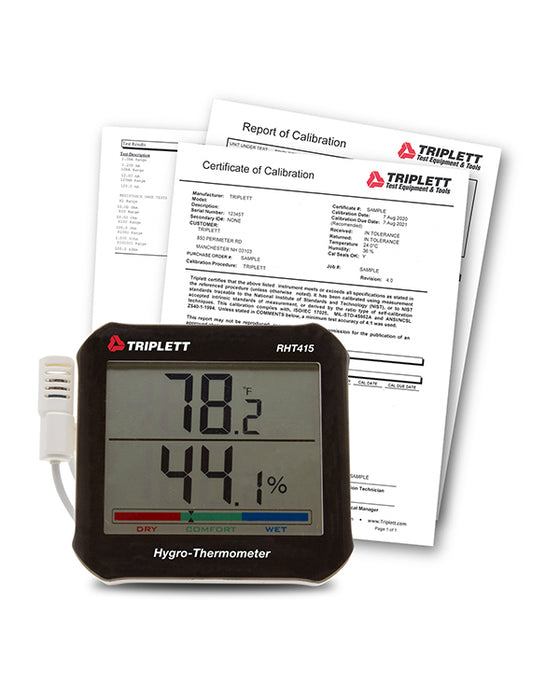 Triplett RHT415-NIST Hygro Thermometer