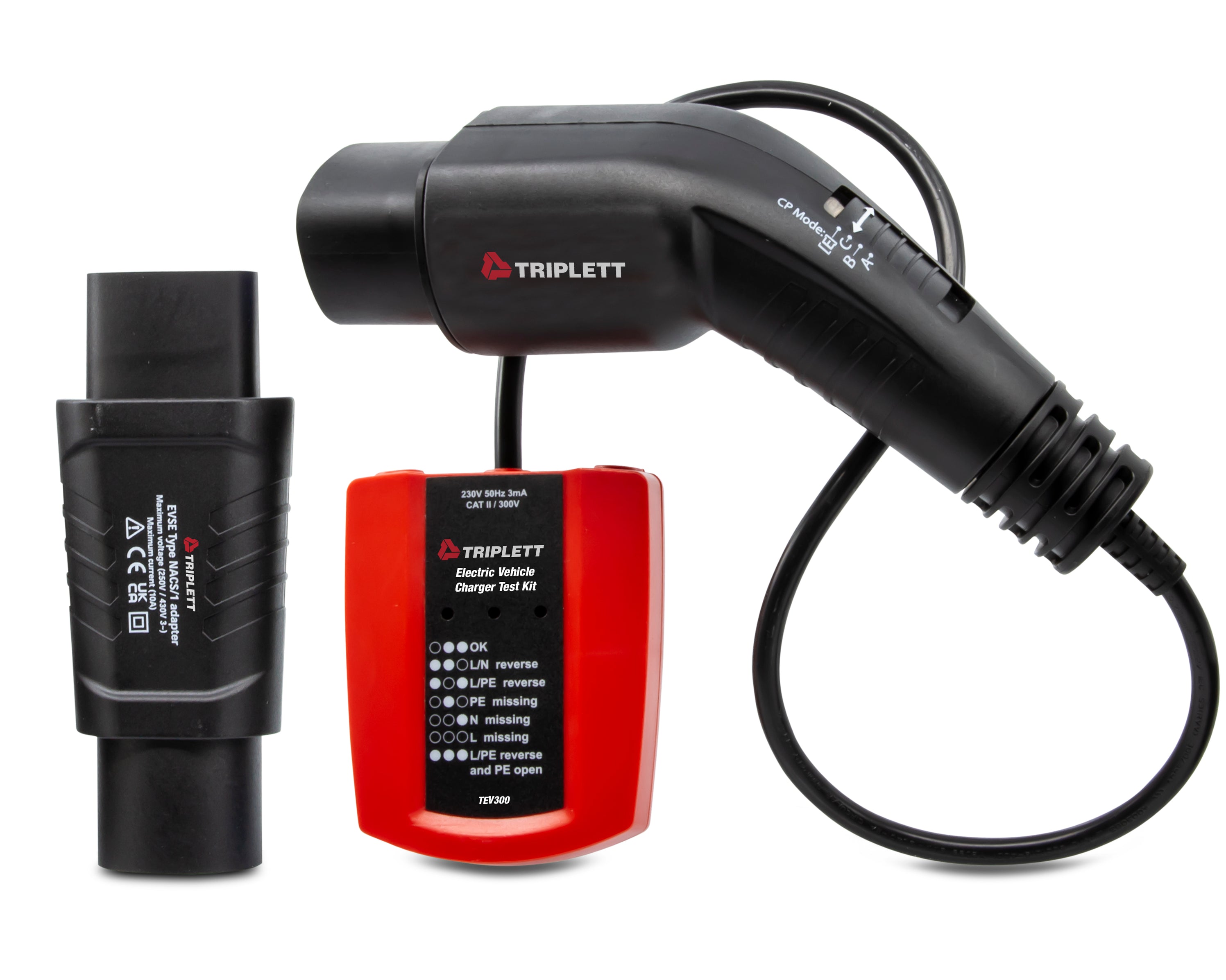 Triplett TEV300 Electric Vehicle Tester EV Charger Safety Tool