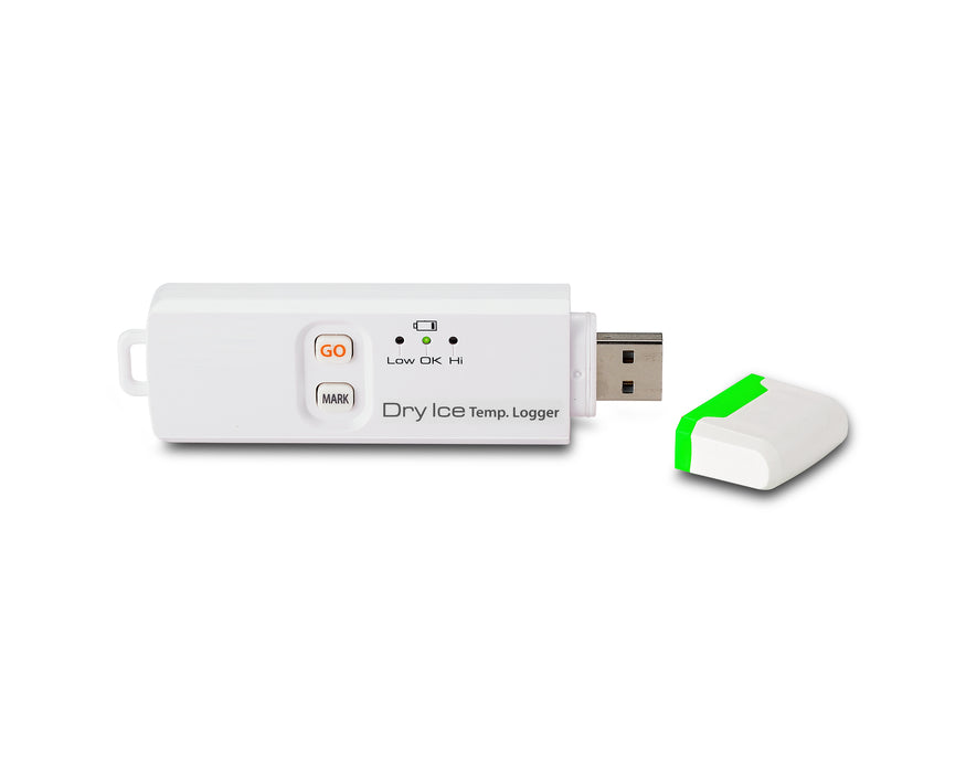Single-Use USB Dry Ice Datalogger (-112°F/-80°C)- (TMDL20)