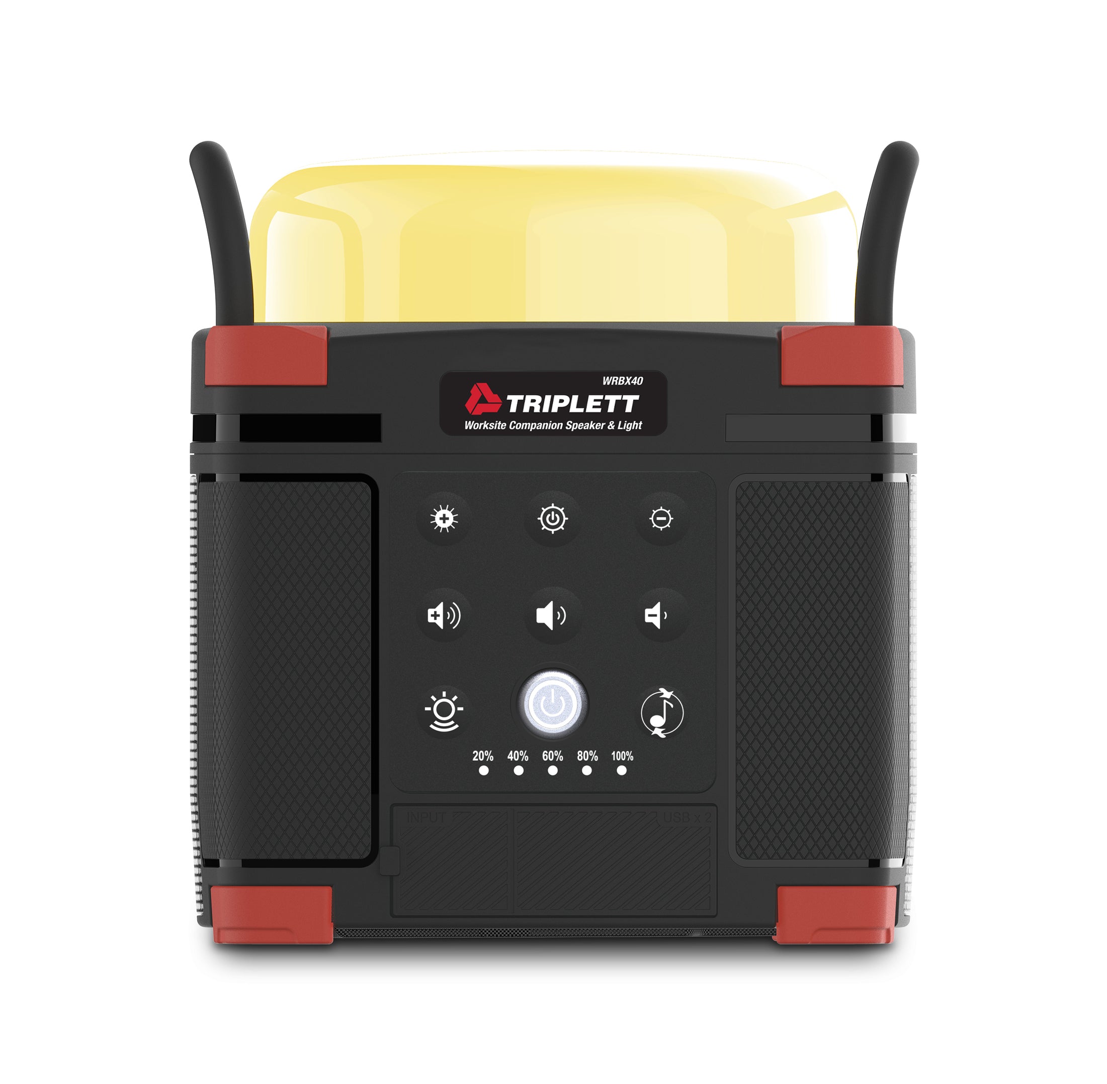 Worksite Companion Speaker & Light - (WRBX40) — Triplett Test Equipment ...
