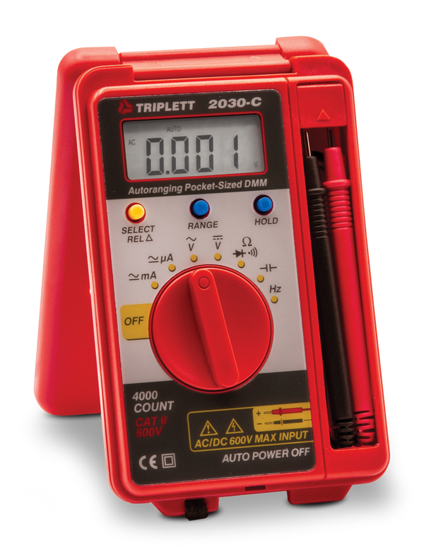 3 ¼ Digit 4000 Count Pocket Digital Multimeter: CAT II 600V - (2030)