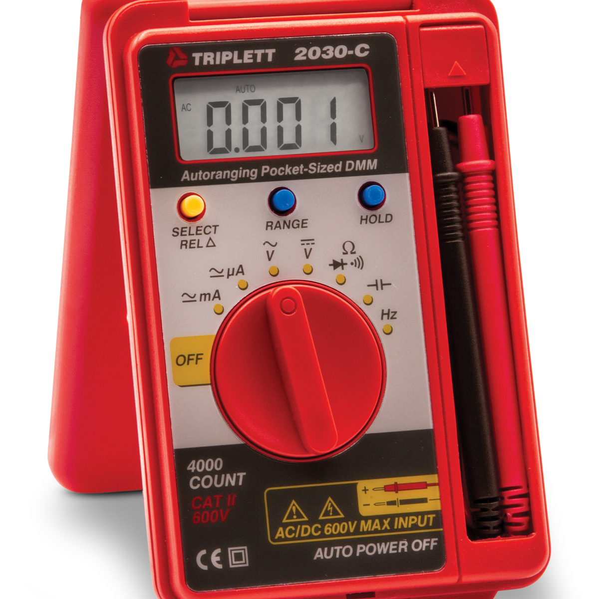 Pocket-Size Auto-Ranging Digital Multimeter - 1999 Count Display, AC/DC Voltage To 600V 11 thumbnail image