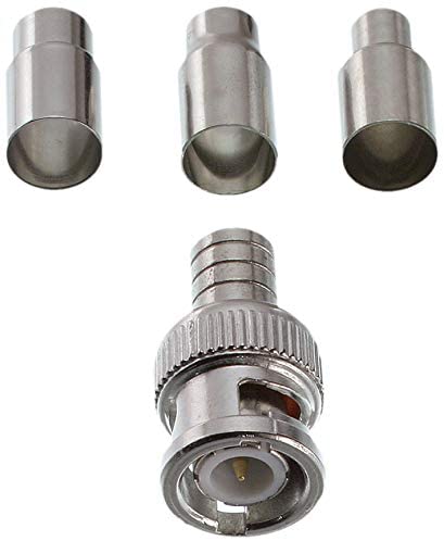 50 Ohm Male BNC Crimp On Connector 10 Pack - (301-00TP)