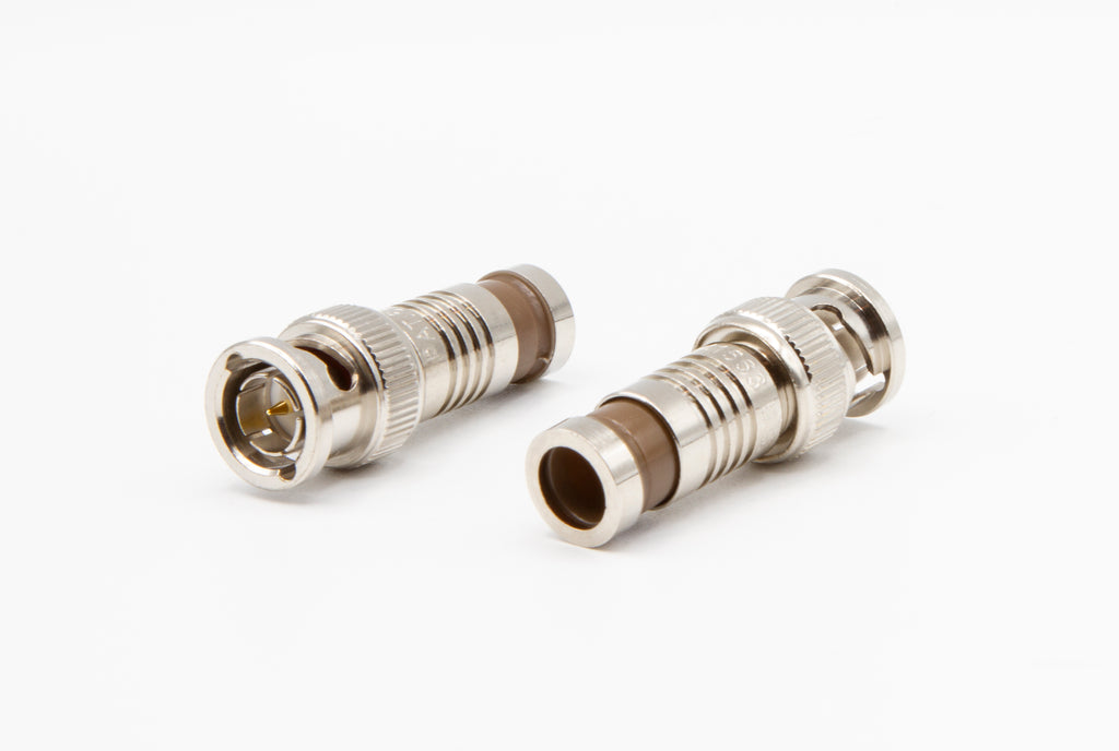 75 Ohm Male BNC Compression Connector 10 Pack - (302-N2CSTP