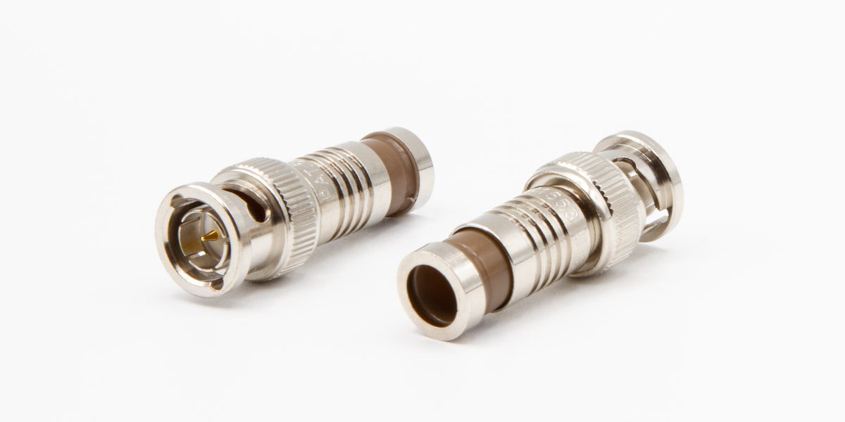 75 Ohm Male BNC Compression Connector 10 Pack - (302-N2CSTP