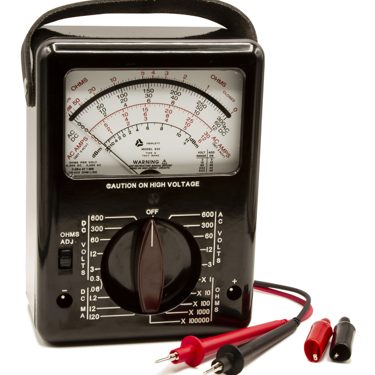 Model 630 Analog Multimeter with Chemical Resistant Glass Meter