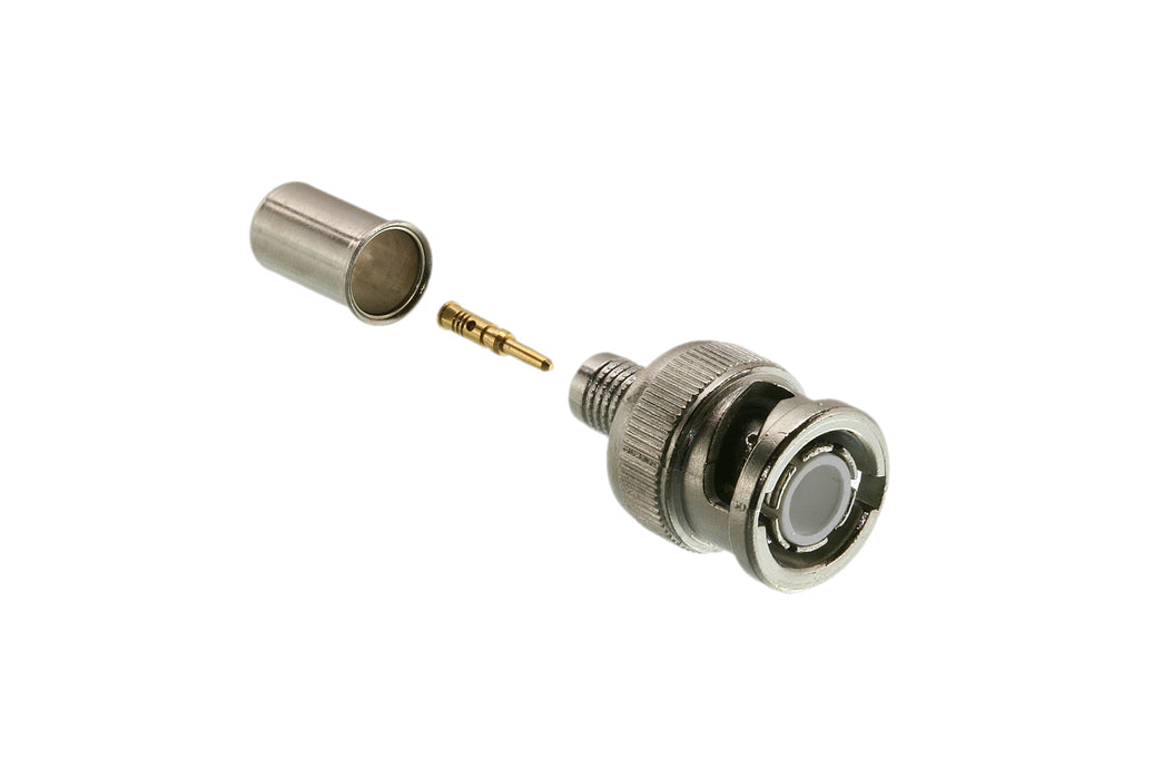 LOGICO 50-Pack Crimp BNC Male Connectors For RG59 Coax Cable – CCTV Camera Adapters
