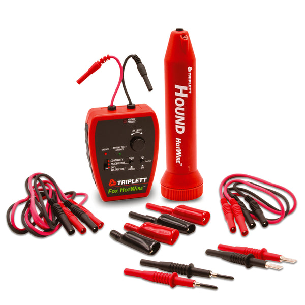 Fox & Hound HotWire™ Live Wire Tone & Probe Kit: Trace Live 120/220VAC Power Lines - (3388)