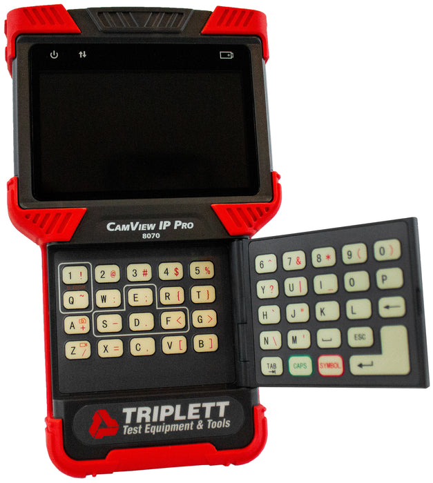 Triplett CamView IP Pro IP-Analog Security Camera Tester 8070 keyboard