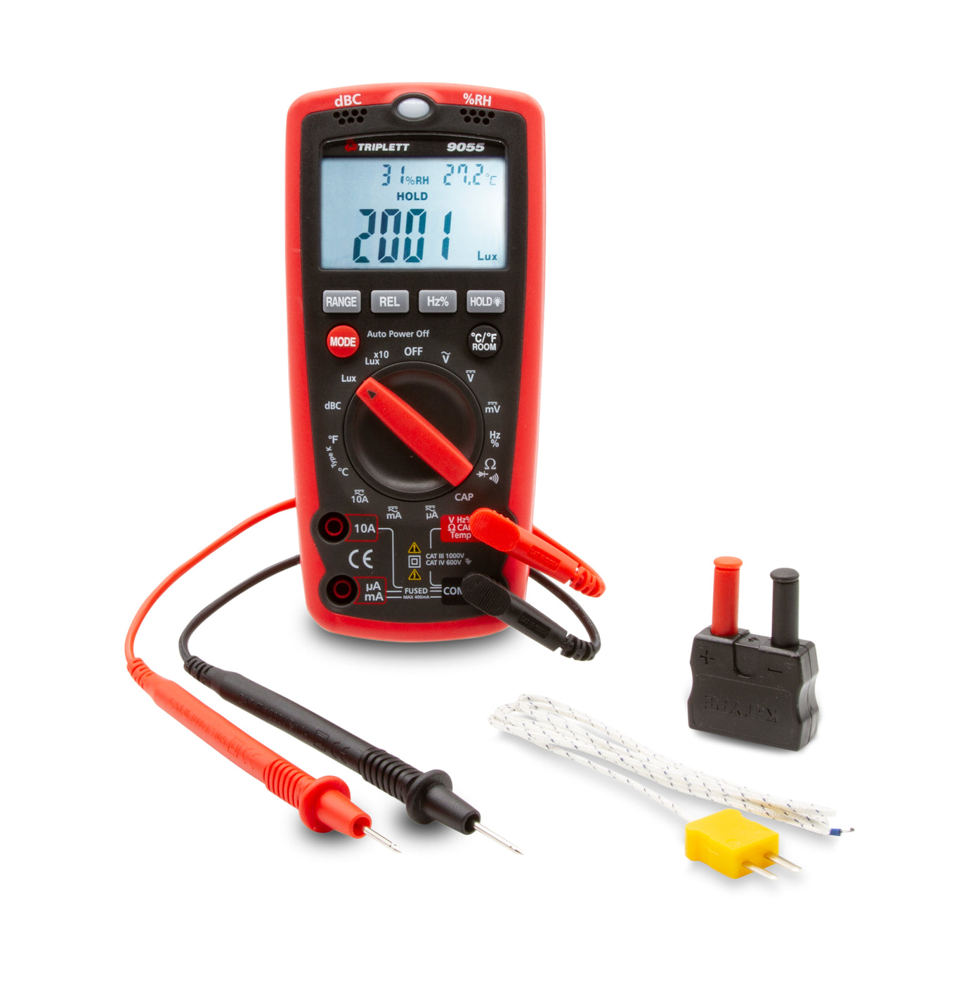 6 Point Multimeter 3 ¾ Digit 4000 Count 6-in-1 Digital Multimeter CAT IV 600V - (9055 ...