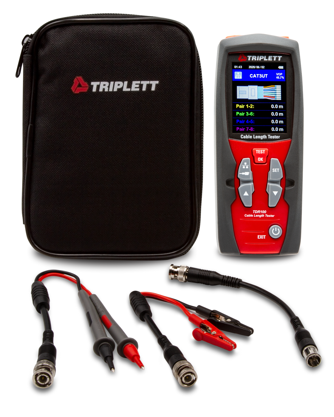 TDR100 TDR Cable Tester Cable Length Tester — Triplett Test Equipment