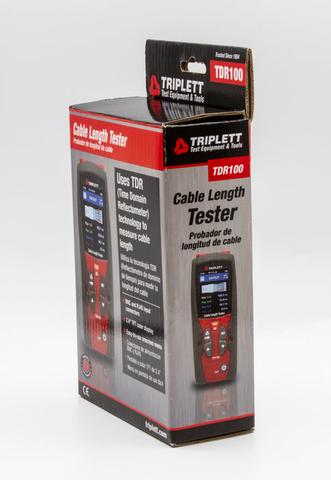 Triplett Precision Cable Length Tester TDR100 pkg side