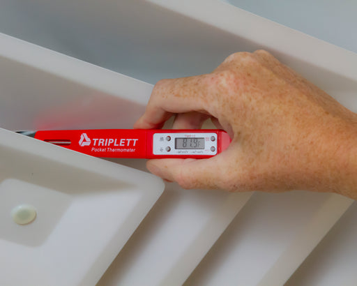 Triplett Pocket Thermometer TMP10 in use