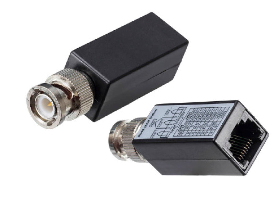 CCTV Balun BNC Male to RJ45 Female Pair (BLN-RJ452-2PK