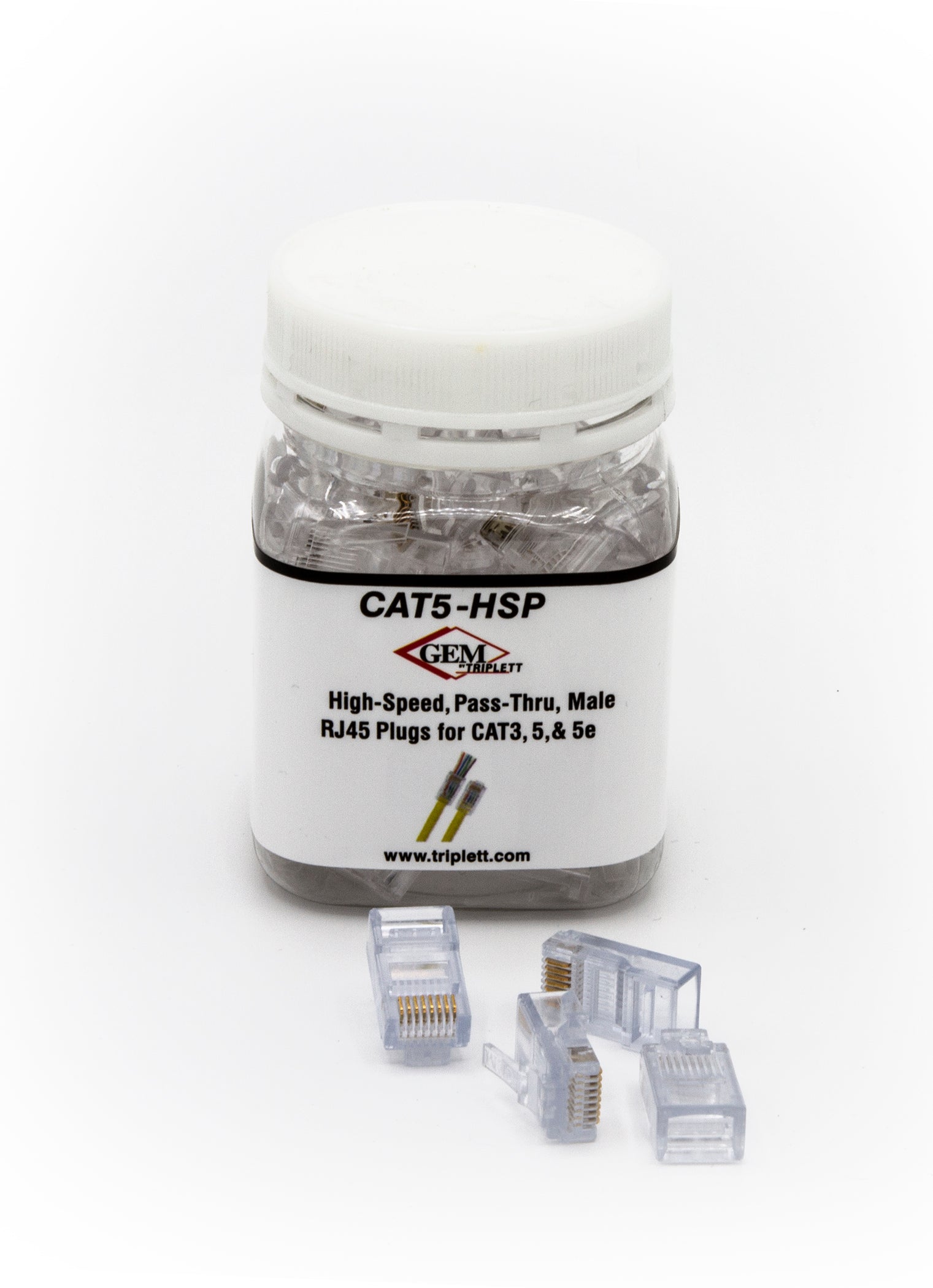 GEM CAT6-CPL-WH CAT6 RJ45 Inline Coupler, White