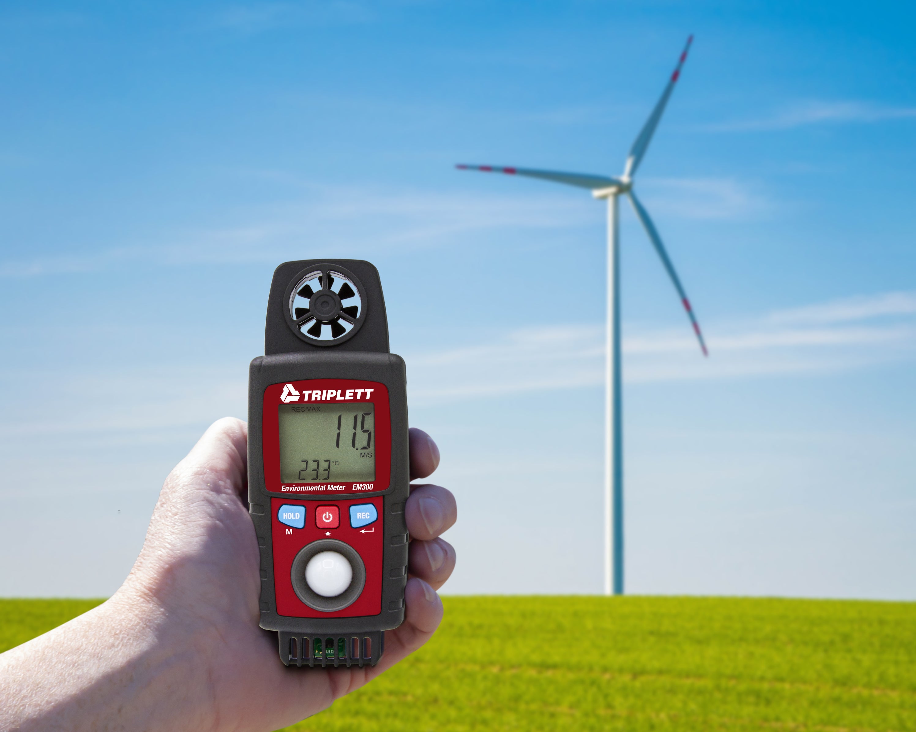 10-in-1 Environmental Meter with Air Flow - (EM300) — Triplett Test ...
