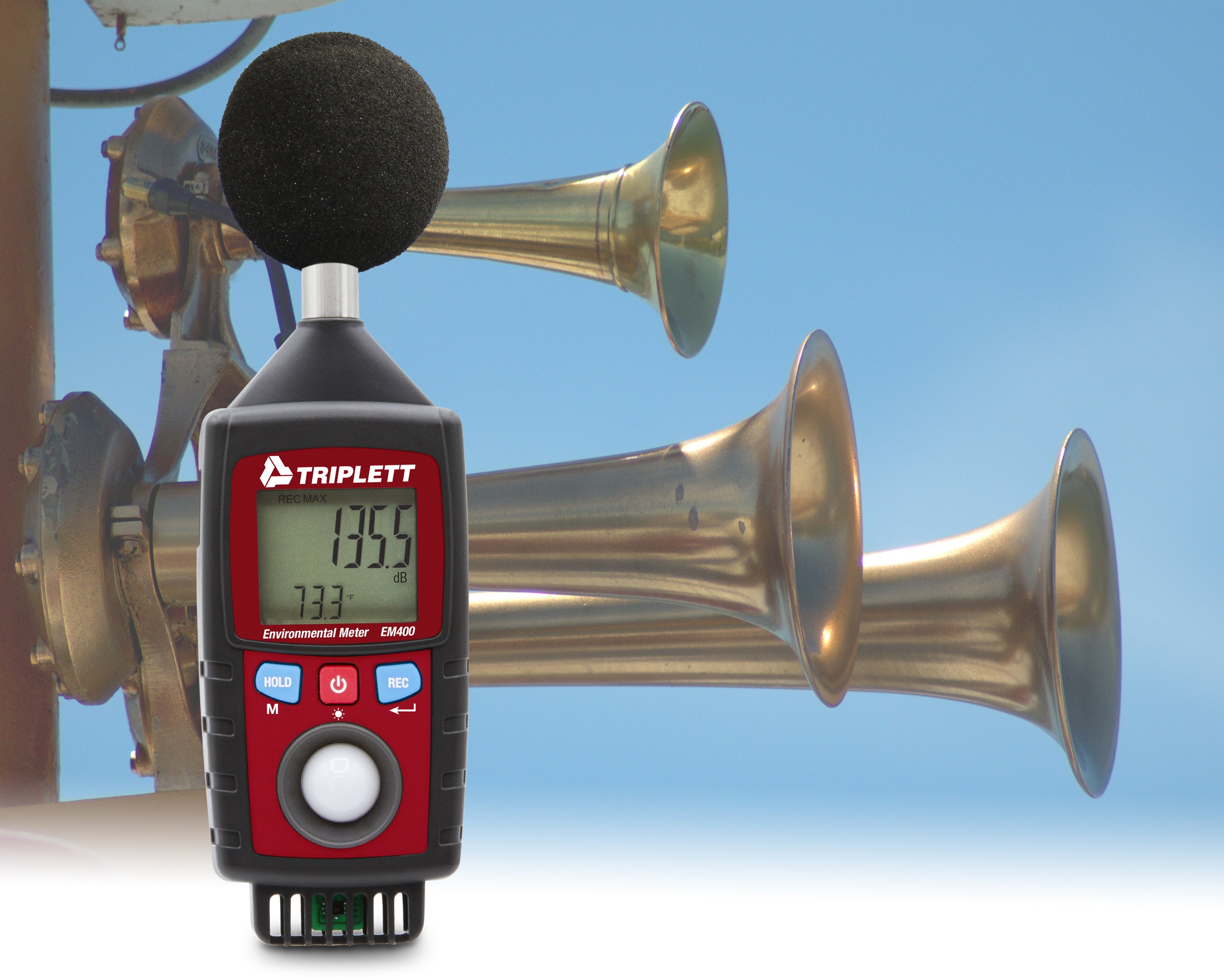 Em400 EM400 8-in-1 Environmental Meter with Sound — Triplett Test Equipment ...