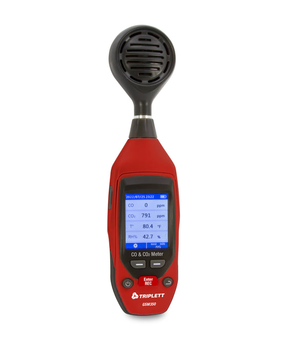 Carbon Monoxide/Carbon Dioxide IAQ Meter with Memory - (GSM350)