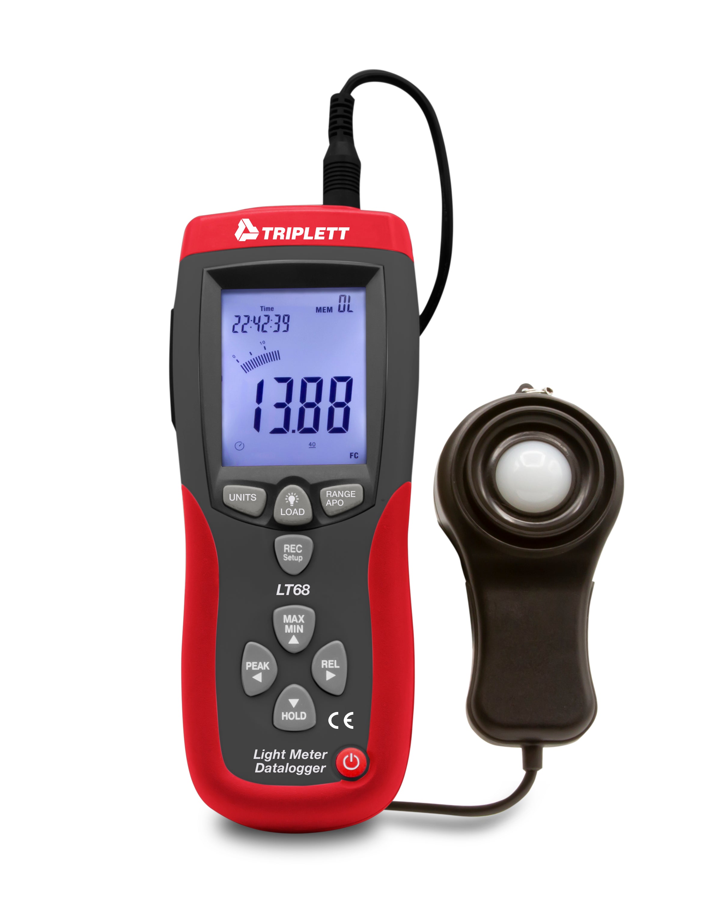 LT68 Light Meter/Datalogger — Triplett Test Equipment Tools